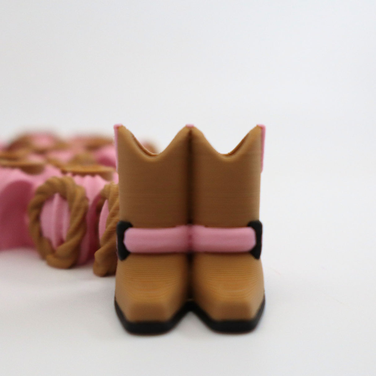 Adorable Pink Highland Cow Dragon with Cowboy Hat and Boots