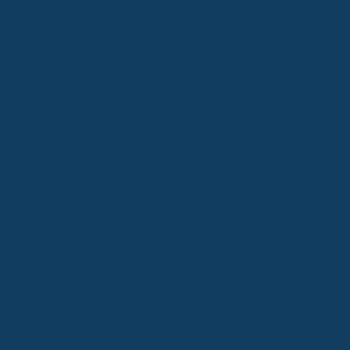 Solid dark blue square background, no objects or patterns visible.