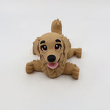 3D printed golden retriever fidget toy with expressive eyes and pink tongue, sensory-friendly design