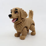 3D printed flexi dog fidget toy for sensory play, featuring movable joints and cute design