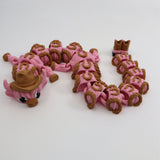 Adorable Pink Highland Cow Dragon with Cowboy Hat and Boots