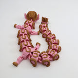 Adorable Pink Highland Cow Dragon with Cowboy Hat and Boots