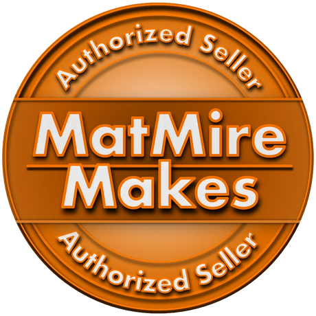 MatMire Makes Authorized Seller badge in orange and white