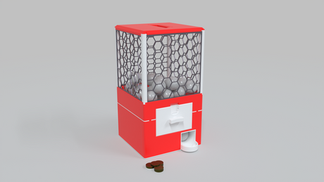 Gachapop 2" Capsule Vending Machine - Perfect Token Reward System