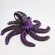 Purple 3D printed mechanical octopus fidget toy with articulated tentacles for sensory play