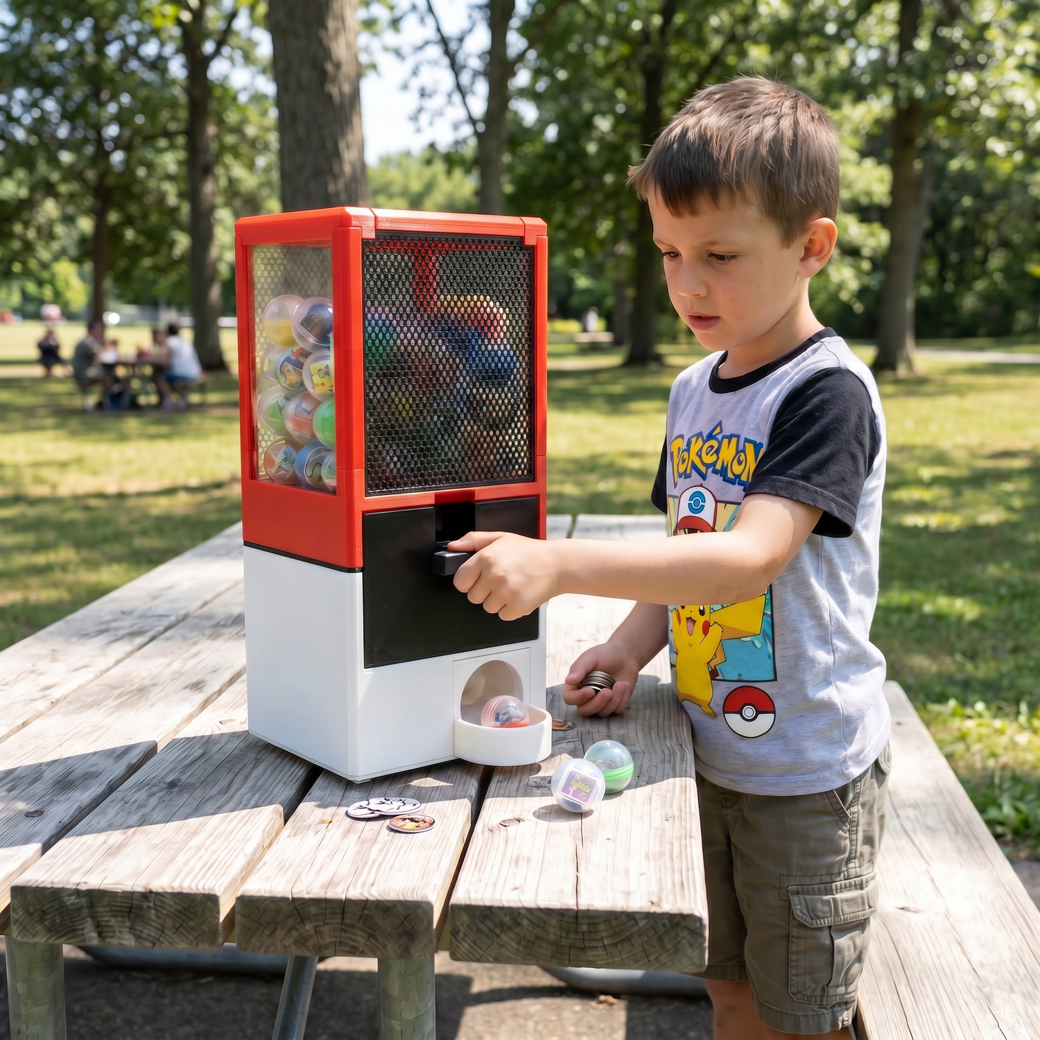 Gachapop 2" Capsule Vending Machine - Perfect Token Reward System