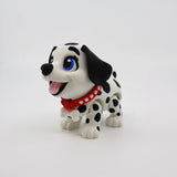 3D printed Dalmatian puppy fidget toy with red collar, sensory-friendly design for kids