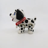 3D printed Dalmatian fidget toy with red collar, sensory-friendly design for kids
