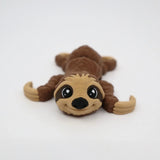3D printed sloth sensory toy with cute face for children on white background