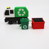 Garbage Truck Clicker with Garbage Cans