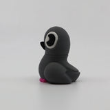 3D printed penguin fidget toy with pink feet, sensory-friendly design for kids