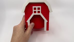 Barn with Spinning Door and 5 Farm Animals
