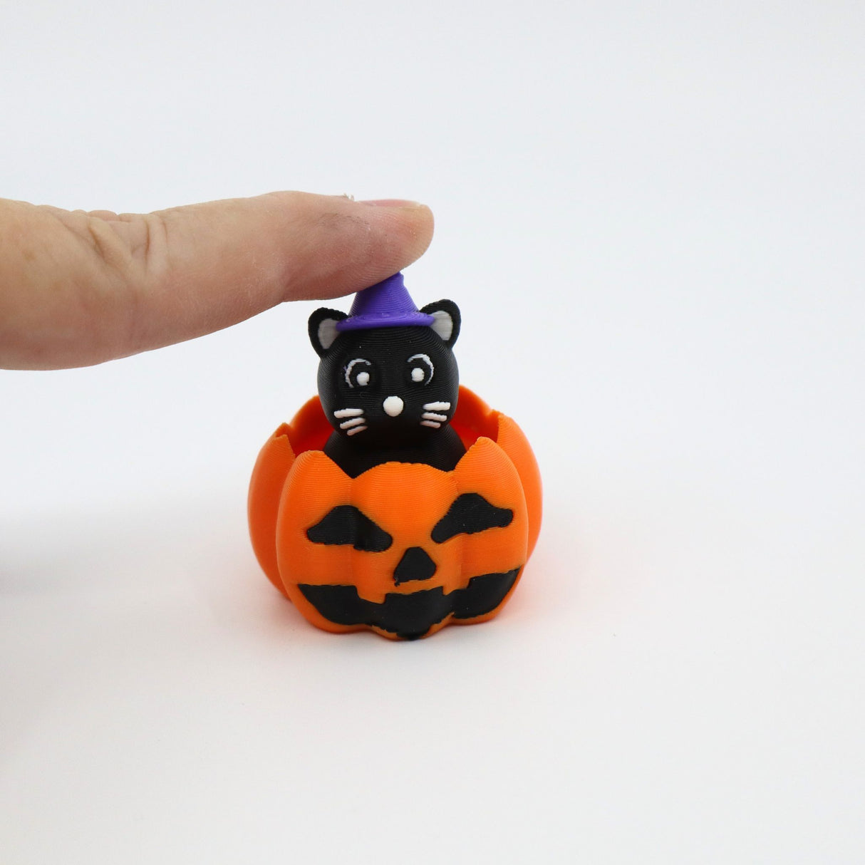 Cat in Jack-o-Lantern Clicker - Halloween Collection