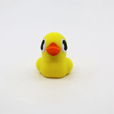 3D printed yellow duck fidget toy with orange beak, sensory-friendly design for kids