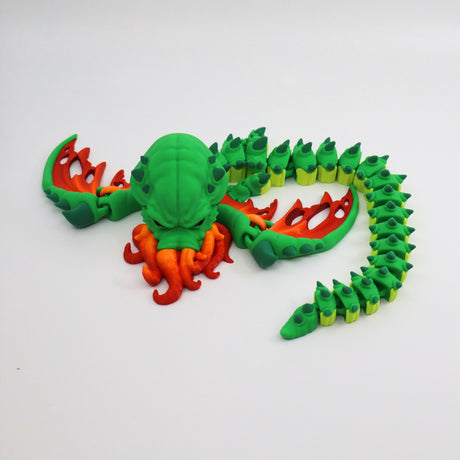 Cthulhu Monster Dragon - an Alien Hybrid Mix of Octopus, Dragon and Human