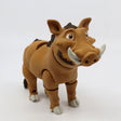 3D printed warthog sensory toy with jointed legs, brown and tan, on white background