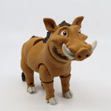 3D printed warthog sensory toy with jointed legs, brown and tan, on white background